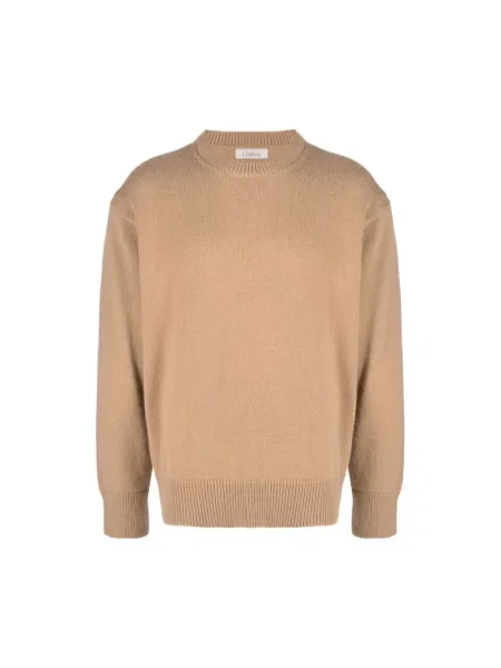 Sweter Laneus brązowy