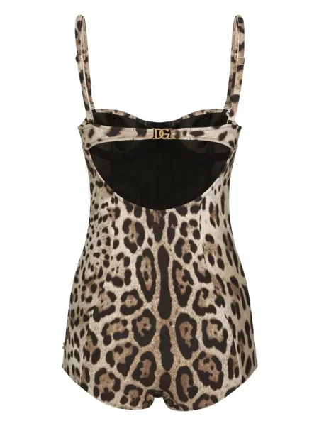 Raštuotas maudymosi kostiumėlis Dolce & Gabbana leopardinis