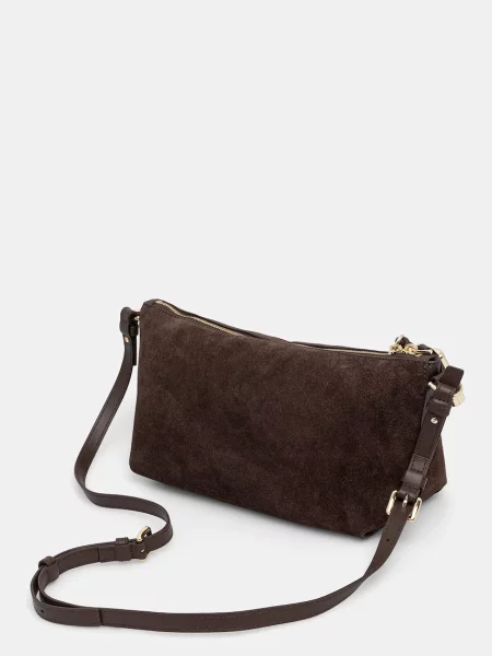 Torebka Furla zamszowa brązowa