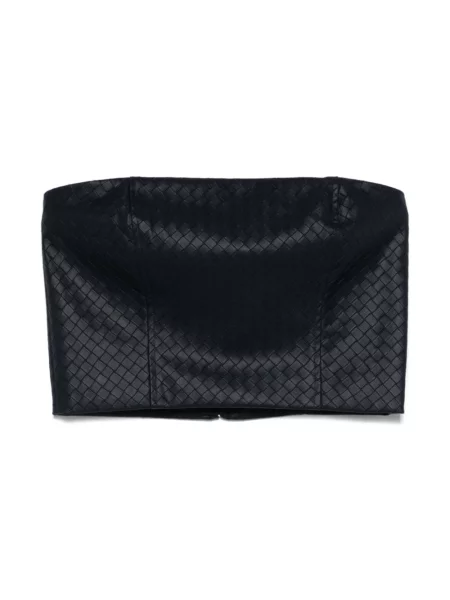 Top Rotate Birger Christensen o krotszym kroju pleciony niebieski