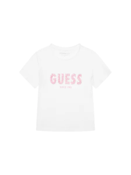 Guess T-Shirt Regular Fit λευκό