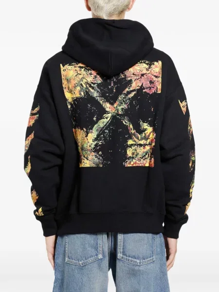 Hanorac cu glugă Off-white alb
