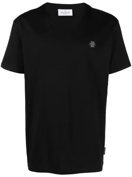 Tricou Philipp Plein cu imagine negru