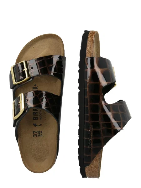 BIRKENSTOCK Šľapky Arizona čierna hnedá