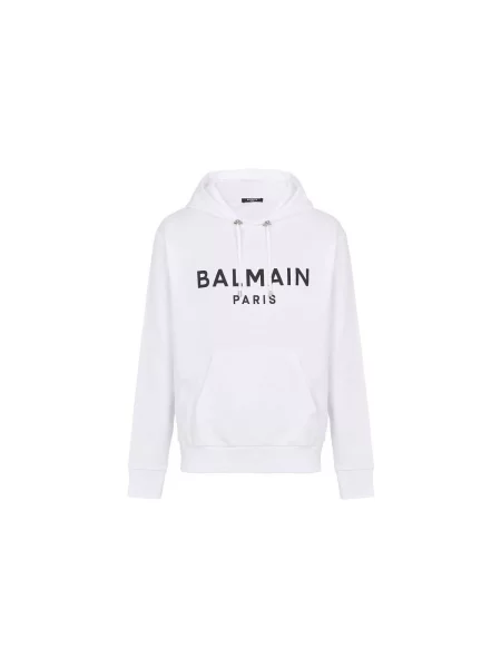 Mikina s kapucí Balmain bílá