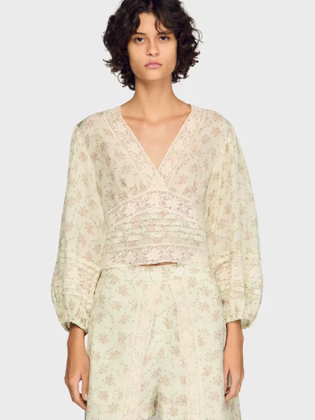 Блуза Sandro біла