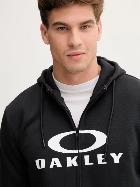 Oakley кофта яка розстібається з капюшоном з бавовною