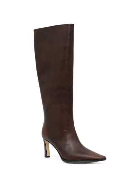 Fustă din piele Michael Michael Kors cu model paisley cu autograf negru