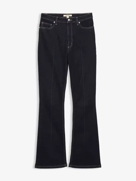 Dżinsy bootcut z wysokim stanem niebieskie