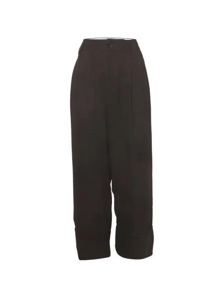 Decupat pantaloni Ganni negru