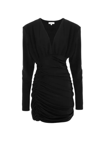 Rochie mini Cuanna cu volane negru