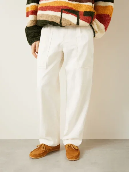 Isabel Marant Spodnie Ilyan Regular Fit beige beżowe