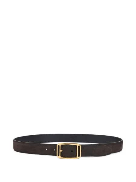Curea Tom Ford din piele de căprioară auriu