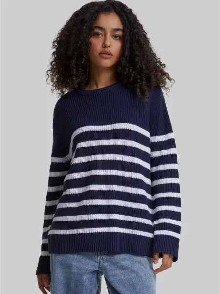 Sweter Urban Classics w paski biały