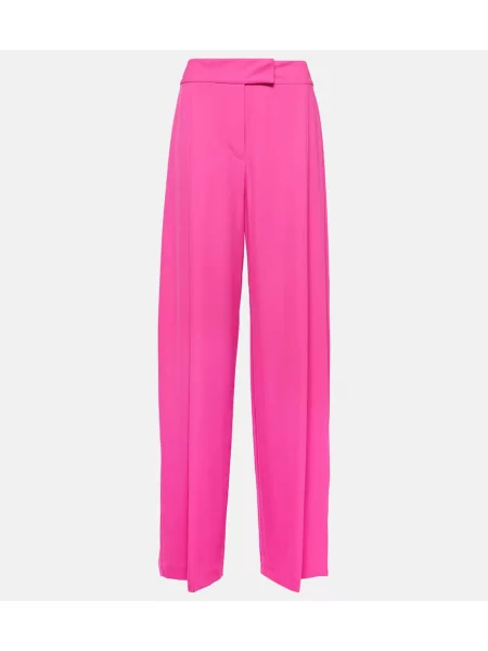 Pantaloni The Sei plisate roz