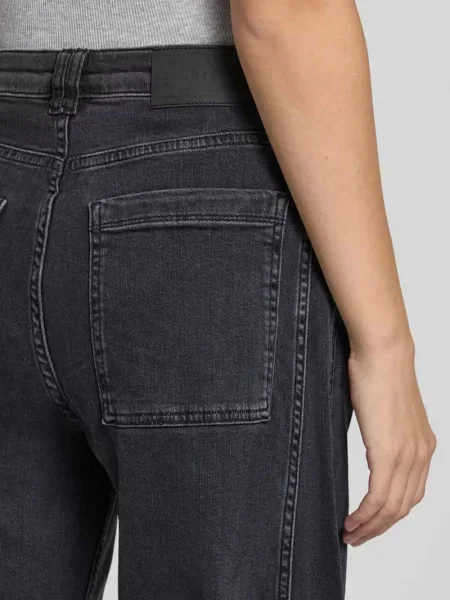 Jeansy barrel z mieszanka bawełny ze szwy działowe model „Mari Vega“ Opus Pants