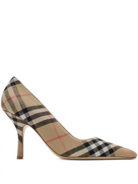 Pantofi cu toc Burberry în carouri