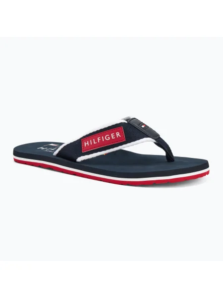 Мъжки джапанки Tommy Hilfiger Patch Beach Sandal desert sky синьо