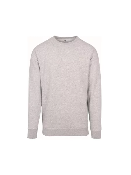 Bluza z okrągłym dekoltem Build Your Brand szara