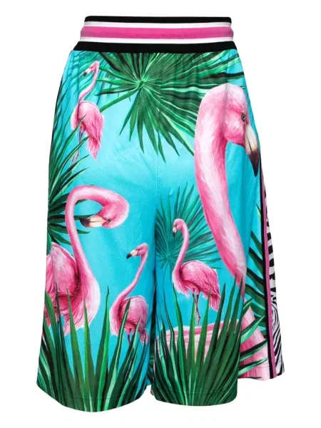 Raštuotos šortai Dolce & Gabbana Pre-owned mėlyna
