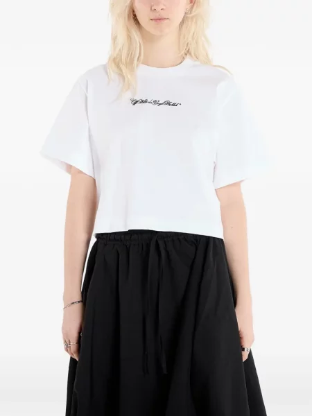 Grafic tricou Off-white alb