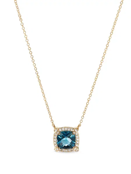 Diamant colier David Yurman albastru