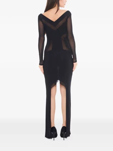 Lung rochie Tessitura negru