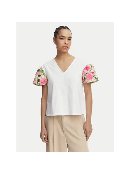 Liu Jo T-Shirt Relaxed Fit λευκό