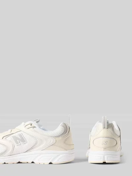 Sneakersy z wiązaniem model New Balance białe