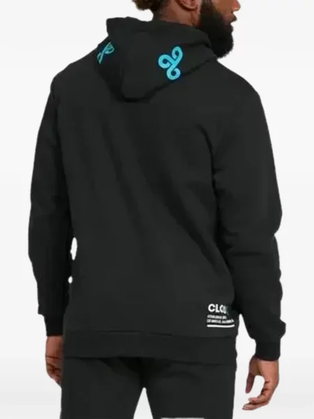 Hanorac cu glugă Puma cu imagine negru