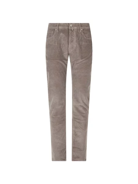 Pantaloni Jacob Cohën de catifea cord gri