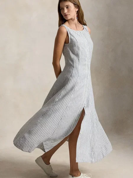 Polo Ralph Lauren rochie evazată din in