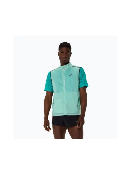 Безрукавка Asics Metarun Packable бігова безрукавка оазис зелена