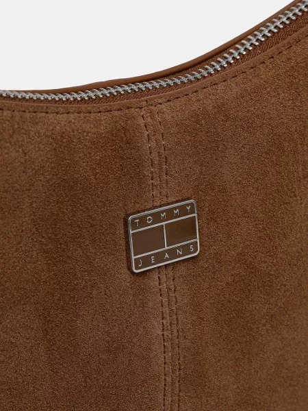 Tommy Jeans Torebka Tjw Slouchy Suede Shoulder Bag brązowy
