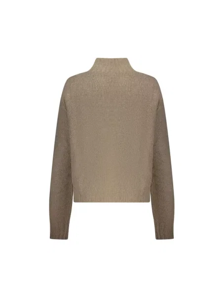Sweter z golfem North Sails wełniany do golfa brązowy