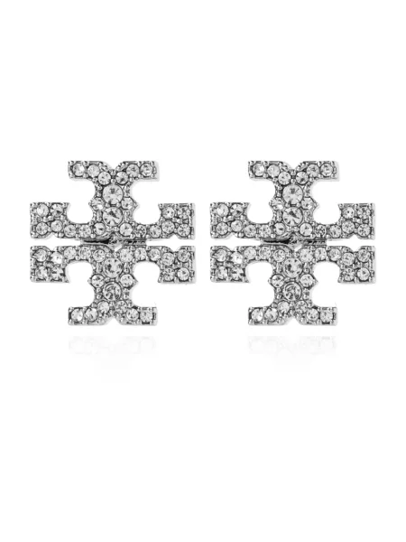 Kolczyki Tory Burch szare