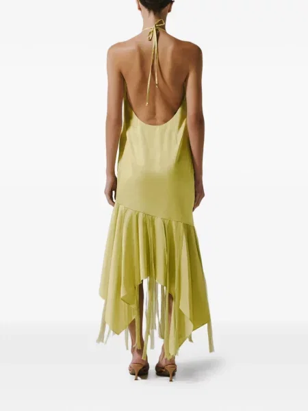 Rochie Baobab asimetrică verde