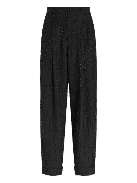 Pantaloni Dolce & Gabbana cu dungi negru