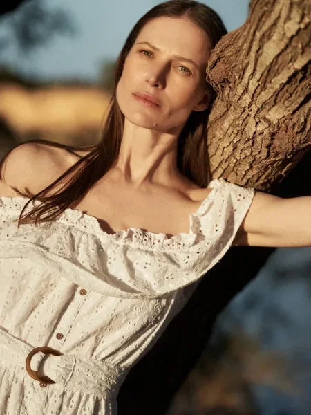 Rochie Moodo de costum alb