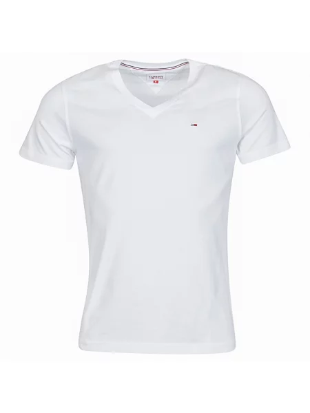 Tommy Jeans Majica Regular Fit bela