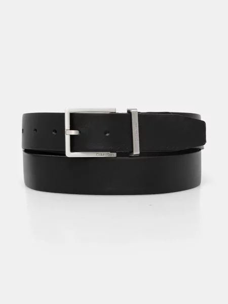 Calvin Klein Ζώνη δερμάτινη μαύρο