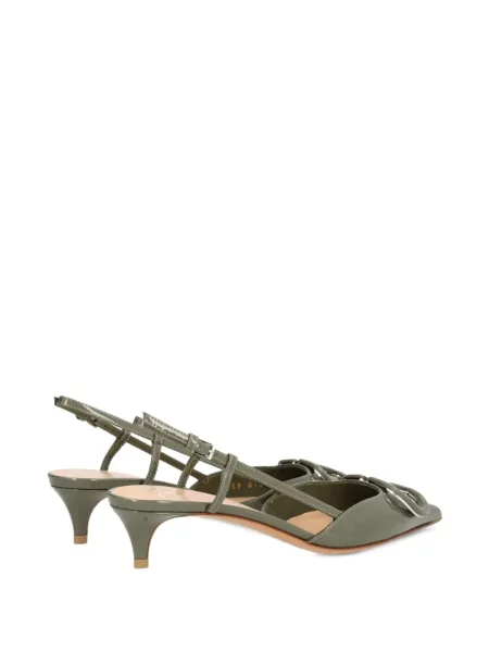 Pantofi cu toc Valentino Garavani slingback verde