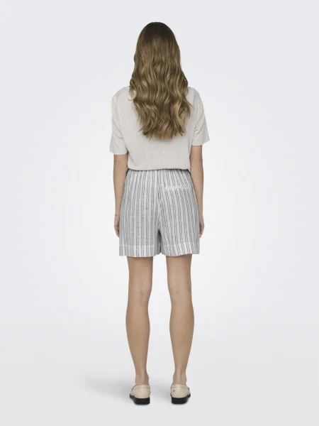 ONLY Pantaloni TOKYO gri închis alb