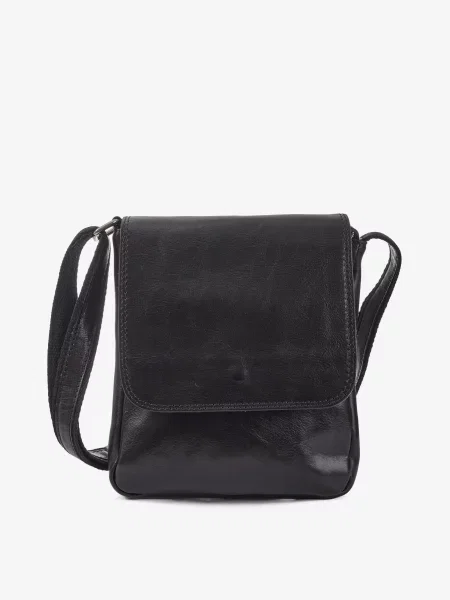 Кожаная сумка через плечо Inbag черная