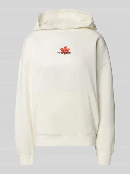 Bluza z kapturem o kroju oversize z naszywanym logo Model MODRA' Pegador niebieska