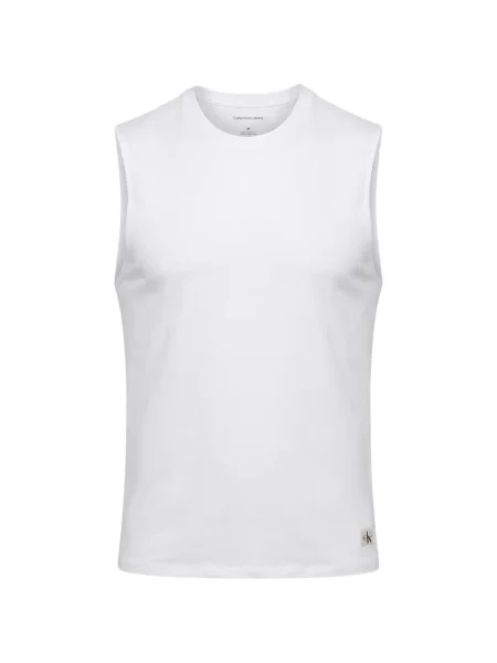 Cămașă de blugi Calvin Klein Jeans alb