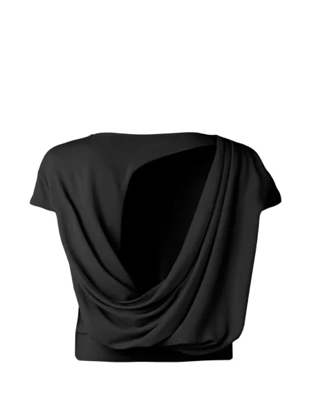 Tricou Jacquemus drapate negru