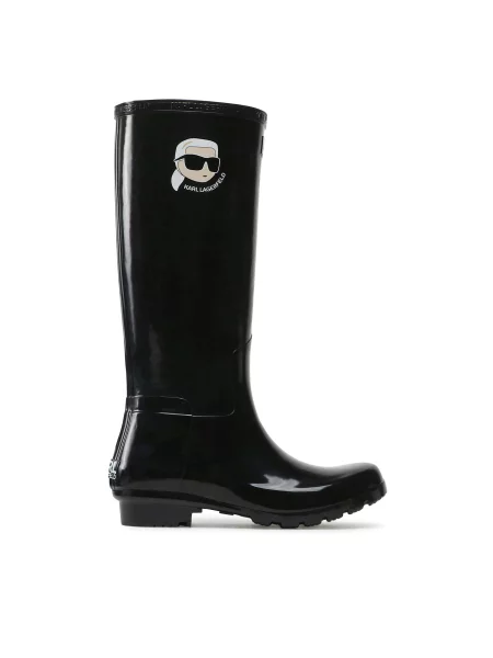 Гумові чоботи KARL LAGERFELD чорний