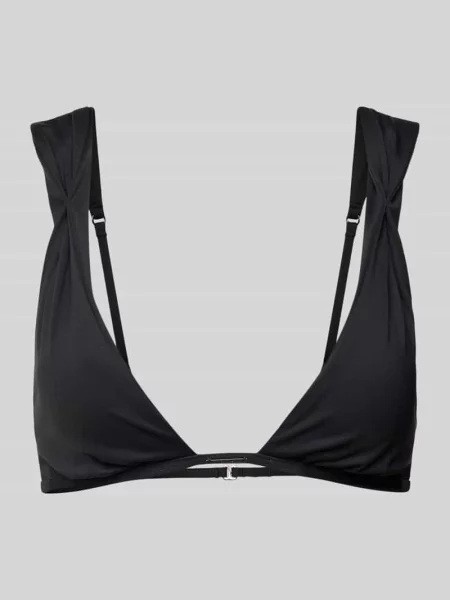 Top bikini z aplikacją z logo Calvin Klein Underwear czarny