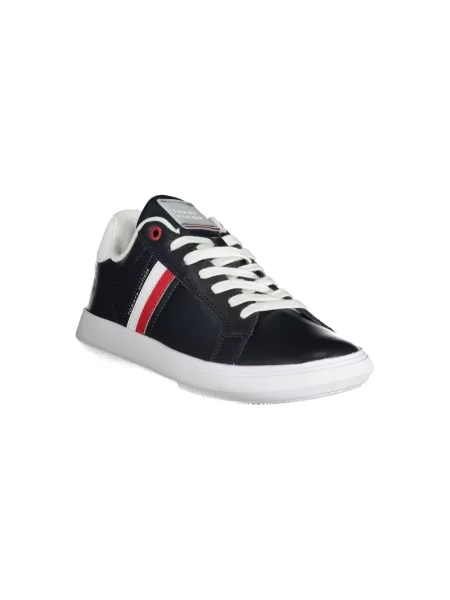Buty Tommy Hilfiger Essential Leather Cupsole desert sky niebieskie